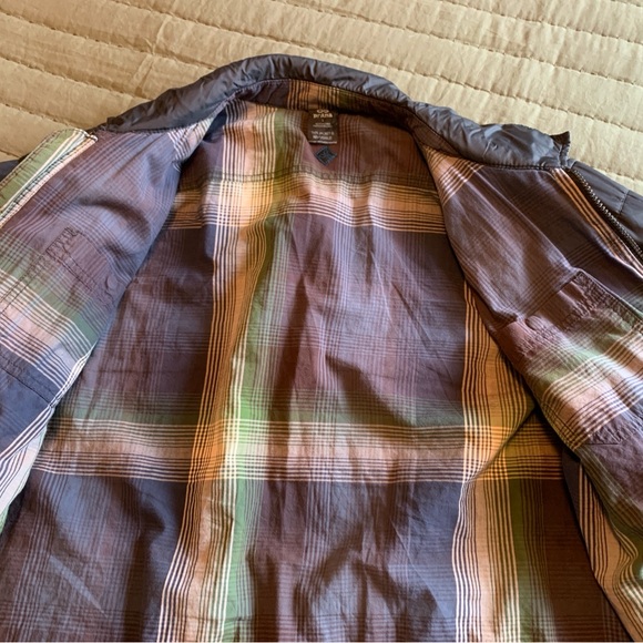 prAna Rhody Reversible Jacket Mens Size L Multi Plaid Snap Button Outdoor - Picture 5 of 8